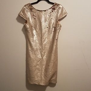 Sam Edelman rose gold sequin dress